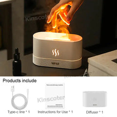 Aroma Diffuser Air Humidifier Ultrasonic Essential Oil Flame Lamp