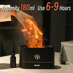 Aroma Diffuser Air Humidifier Ultrasonic Essential Oil Flame Lamp